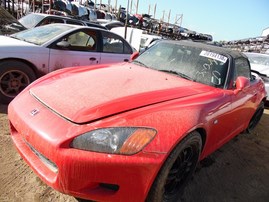 2000 HONDA S2000 RED CONV 2.0L MT A18792